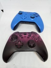 PAIR OF 2 Official Microsoft Xbox One Wireless Controller 1708 BLUE AND PURPLE