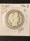 1906-D Barber Half Dollar G+