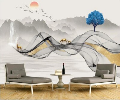 3D Autumn Asuka ZHUA42127 Wallpaper Wall Murals Removable Self-adhesive Ann