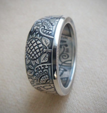 Silver Coin Ring Ukraine - Silver 925 - Ukrainian Coin Ring - Ukrainian Handmade