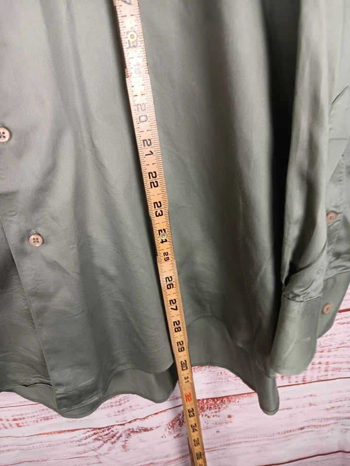 Camisa de vestir Daniel gris para hombre 16,5 34/35 100 % algodón gris manga larga  Foto 4 de 4