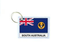 Keychain Double Sided Print South Australia Flag