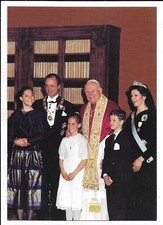 QSL Radio Vaticana Roma Italia Papa Giovanni Paolo II Famiglia Reale Svedese 1991 DX SWL