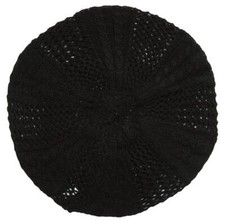 Ladies Winter Knit Beret - Black
