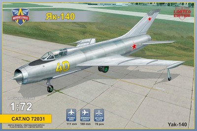Modelsvit - 72031 - Jakowlew Jak-140 Sowjetischer Prototyp eines Jägers - 1:72