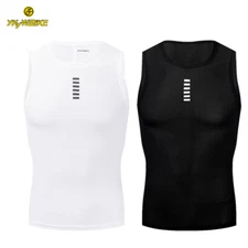 Mens Cycling Vest MTB Bike Under Shirt Base Layer Sleeveless Underwear Mesh Top