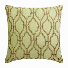 Decorative Pillow Cover Green 16"x16", Home Decor Velvet Fabric - Minty Flavor
