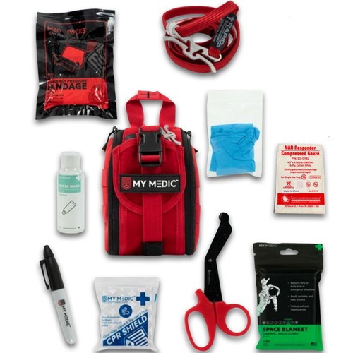 MyMedic First Aid Kits For Emergency Trauma Military Survival Travel TFAK Red - Picture 4 of 7