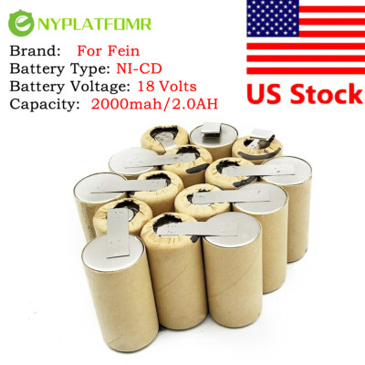 2000Ah for fein 18V ABS 18 ABS18 92604085021 electric power tool Battery Pack