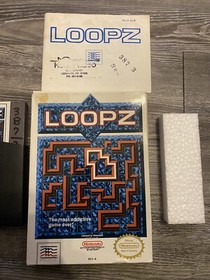 Loopz (Nintendo, NES 1990) Complete in Box CIB