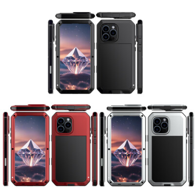 Gorilla Glass Shockproof 360 Case For iPhone 16 15 14 Pro Max 12 mini 13 XS Max
