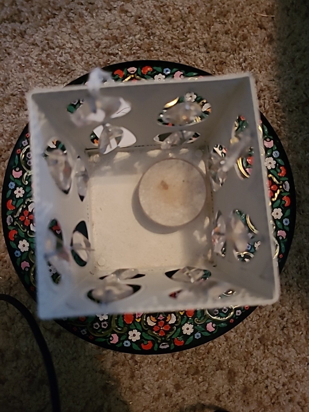 Metal Square Decorative Votive Candle Holder