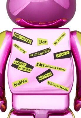 BE@RBRICK Sex Pistols NEVER MIND THE BOLLOCKS Chrome Ver 400