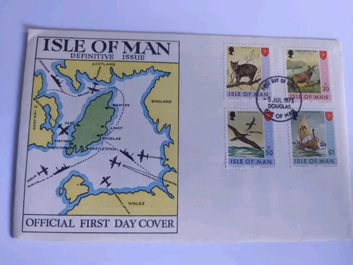 1973 Definitive Issue Isle Of Man First Day Cover Unaddressed