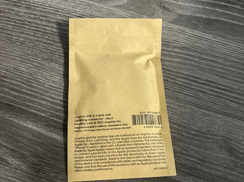 1ft Charger Cord, 10x Short USB A to Lightning Cable 12”  mophie - MFi Certified - Image 3 of 4