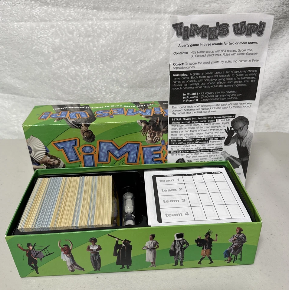 Vintage -Times Up!- Game by R&R Games /1999 Edition/ Complete! Ages 12 And Up - Image 3 of 3