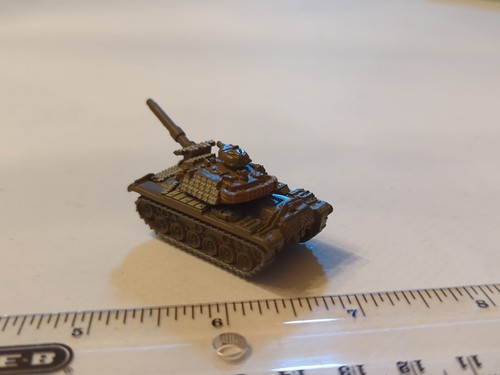 Micro Machine Plastic M-60 Patton Tank in 2 tone Brown Camo - rare color! (1998) - Picture 4 of 11