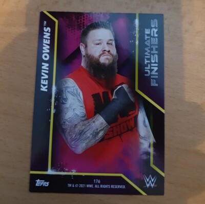 WWE Card 176 KEVIN OWENS Topps Superstars 2021 Wrestling Ultimate Finishers