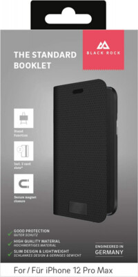 Black Rock Standard Booklet Apple iPhone 12 Pro Max Schutz Hülle Wallet Case B15
