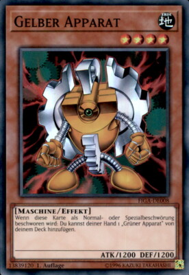 Yugioh - FIGA-DE008 - Gelber Apparat