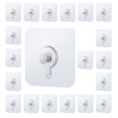20PCS Heavy Duty Drill Free Adhesive Hooks for Hanging No-Trace Sticker Wall ...