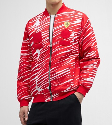 Men's Scuderia Ferrari x Joshua Vides Race Jacket Size Large