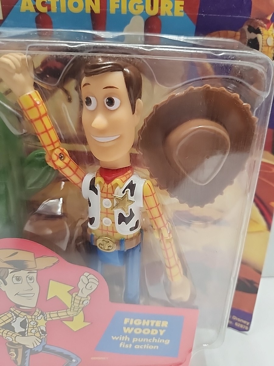 Disney Pixar Toy Story Action Figure Fighter Woody Thinkway