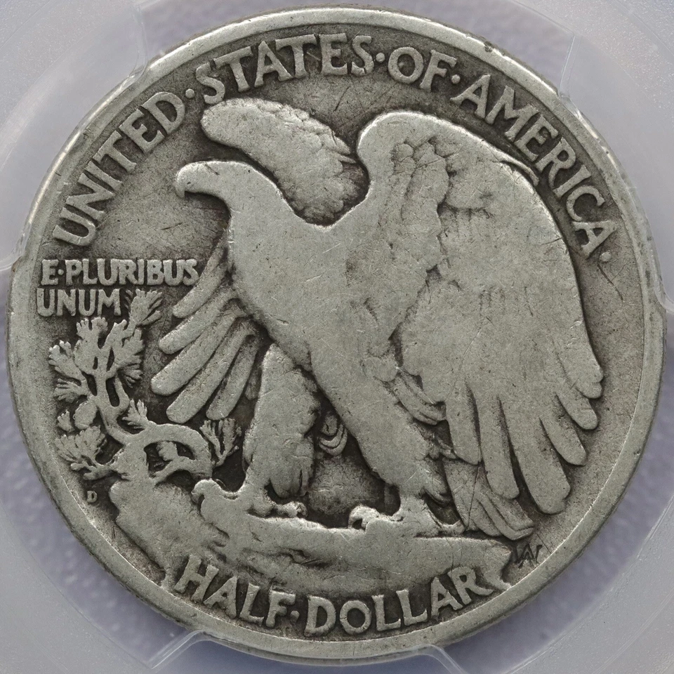 1919-D 50c Walking Liberty Half Dollar - PCGS VG 8 - Image 2 of 4