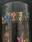 RETRO HANDPAINTED GLASS TALL MARTINI PITCHER +SWIZZLE STICK VINTAGE BAR WAS $100 — photo 7