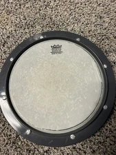 Remo 8" Drum Practice Pad, Weather King Surface, Gray Frame, Single Bolt Mount