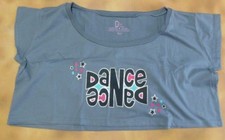 NWT Dance Crop Shirt Gray One size adult 50/50 cotton poly