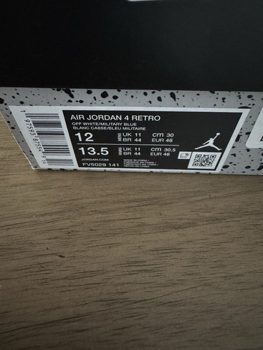 Talla 12 Totalmente Nuevo - Air Jordan 4 Retro 2024 Azul Militar - Imagen 5 de 6
