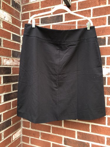 inc international concepts black size 16 Career skirt Side Zip front pleat NWT - Picture 3 of 4
