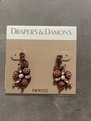 NWT Drapers & Damons Pierced Earrings Dangle