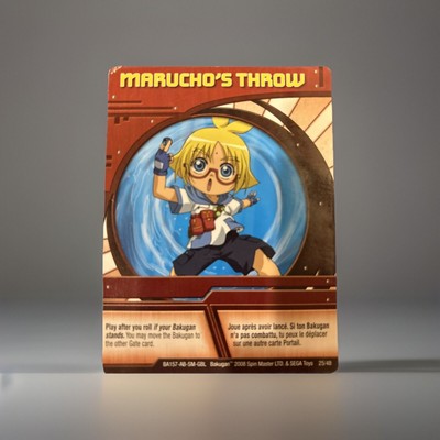 Bakugan:Battle Brawlers | Marucho s Throw  Red Ability Card | 25/48