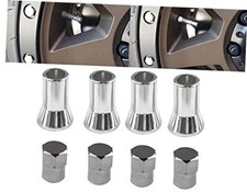 C20008 TR414, Universal, TPMS Chrome Valve Stem Sleeve Covers and Cap Dress Up