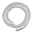 Sterling Silver Curb Chain - 4mm 6mm 8mm - 18" 20" 22" 24" Solid 925 Silver