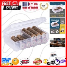Battery Storage Organizer Case, Holds 12 AA  Keeps loose batteries sorted an...