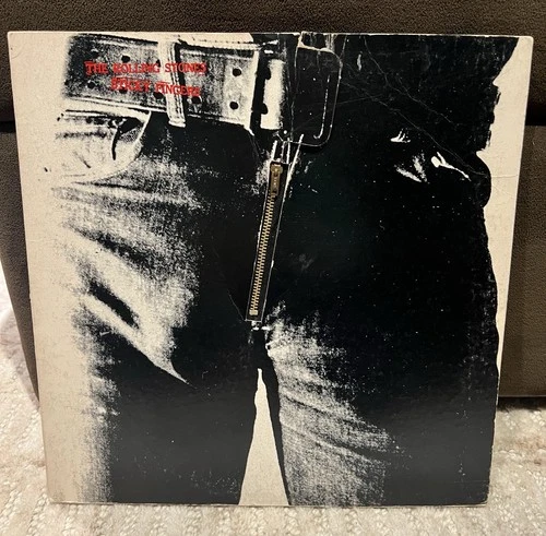 The Rolling Stones Sticky Fingers Vinyl LP Record Vintage Warhol 1971 U.S.