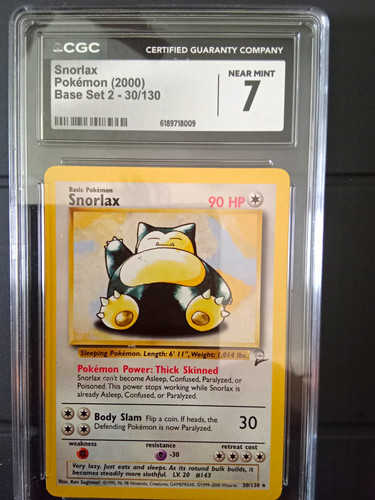 Snorlax graded CGC 7 for sale on eBay