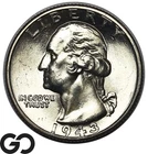 1943-D Washington Quarter Superb Gem BU, Lustrous