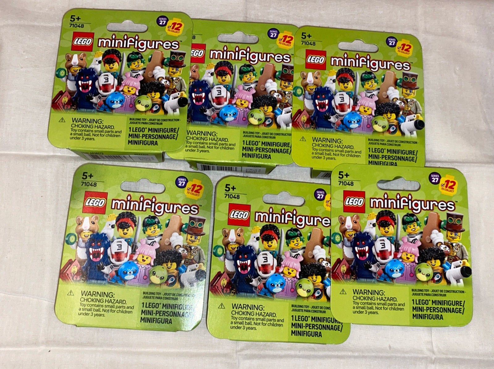 Lego Collectible Minifigures Sealed Series 27.( Lot Of 6)