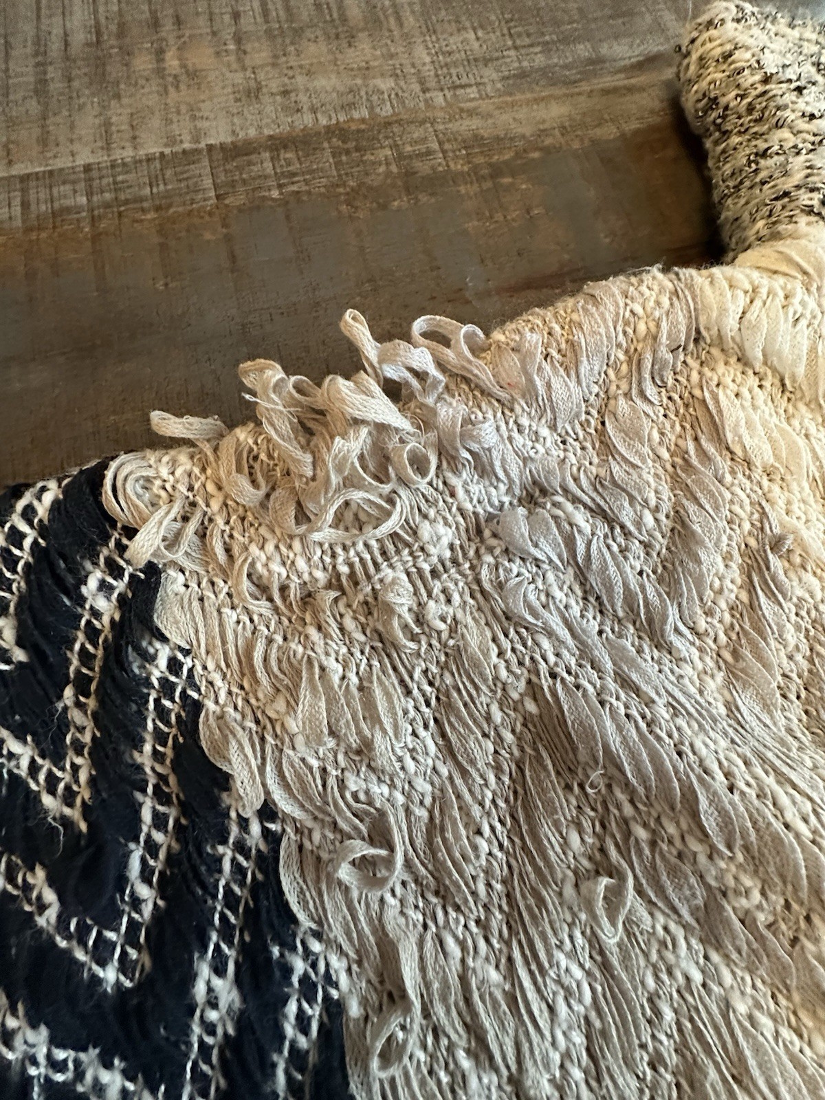 Vintage Patchwork Textured Sweater - image 15