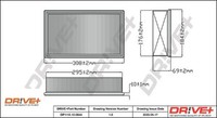 Dr!ve+ DP1110.10.0644 Luftfilter Luftfiltereinsatz FüR Audi
