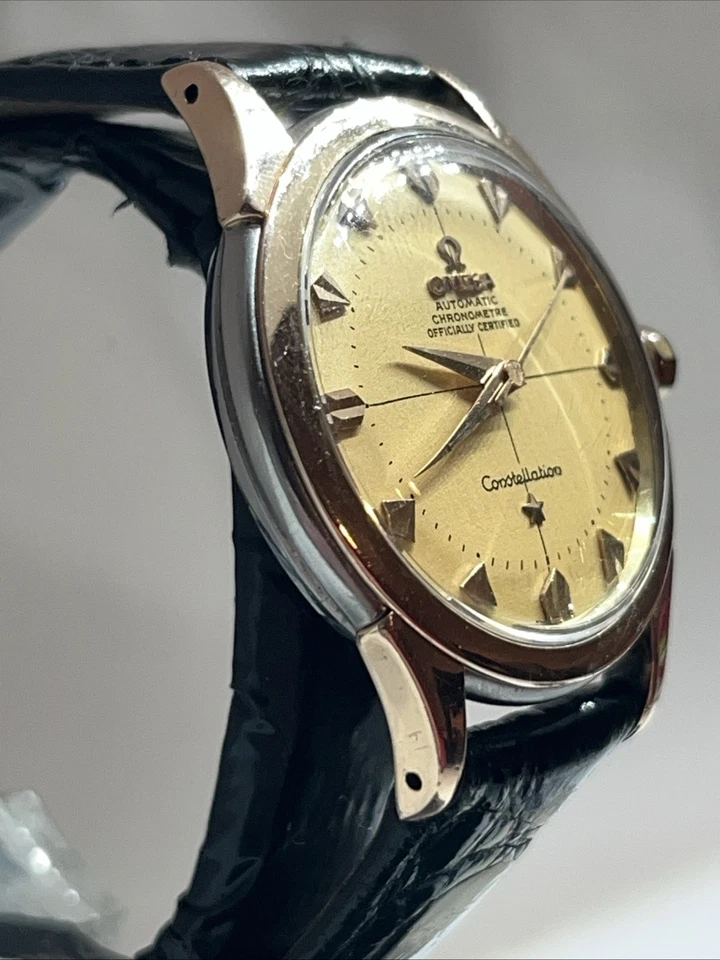 Mens Vintage Rose Gold Capped Omega Constellation Automatic Wind Wrist Watch - Image 4 of 4