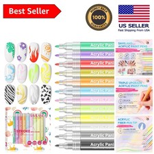 Professional 12 Color Nail Art Paint Pens Set - Perfect for Intricate Designs 