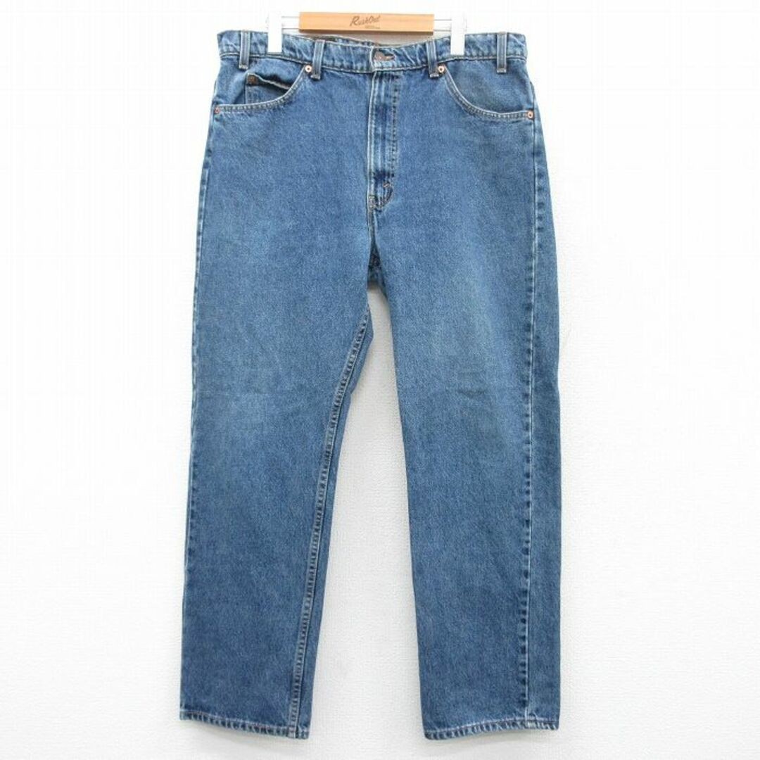 柚38 W38 Vintage Jeans Levis 505 Men's 90s Cotton Navy Denim