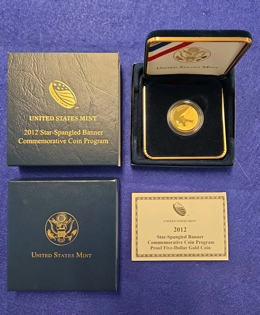 ⑦【毎日値下げ！】金色の像 U.S. Mint $5 US Modern Gold Commemorative Coins (1984-Now) for
