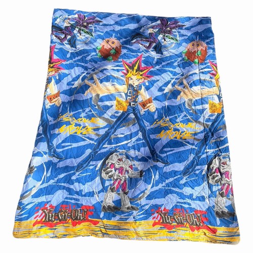 Vintage Yu-Gi-Oh! 1996 Kazuki Takahashi Comforter 86" x 64" Twin Sized Blanket