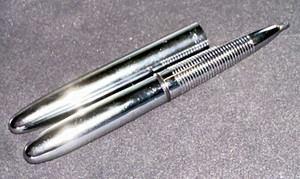 vintage Astronaut Bullet Space Pen by Fisher Chrome USA ballpoint